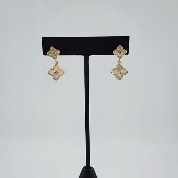 Brand New Brazilian 18k Gold Filled Elegant Design Earrings - Picture 1 of 7